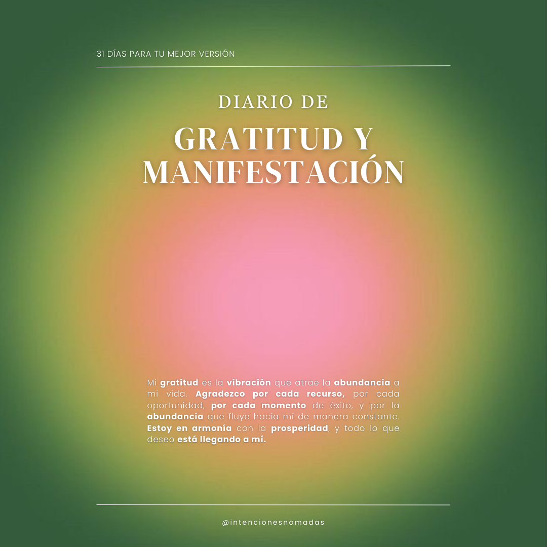Diario de Gratitud y Manifestación